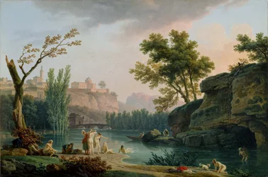 Sommerabend, Landschaft in Italien